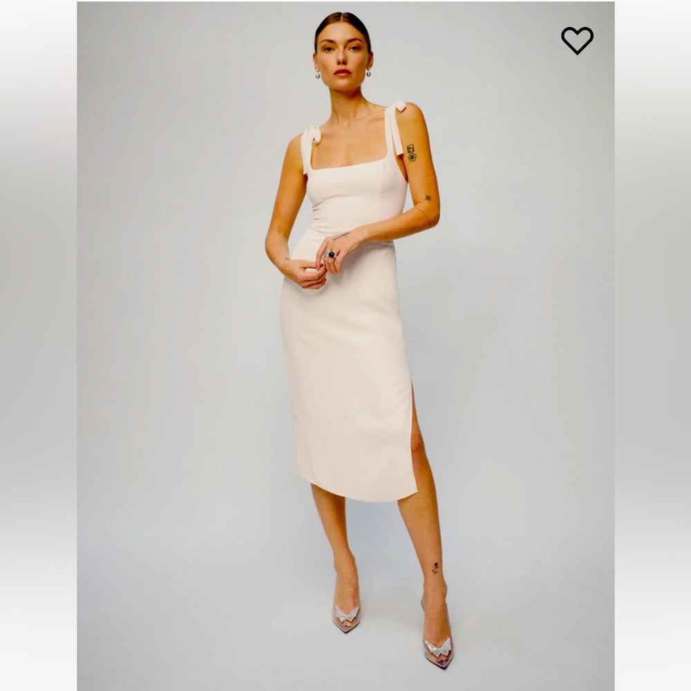 Reformation Besse Dress - Ivory - Size 6